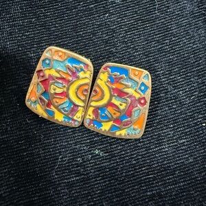 Colorful Chico’s Brand Geometric Earrings